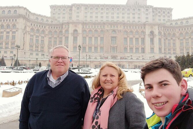 Bucharest: Communism, Revolution & City Highlights Tour - Constitution Square and the Palace of Parliament exterior: scale that feels unreal