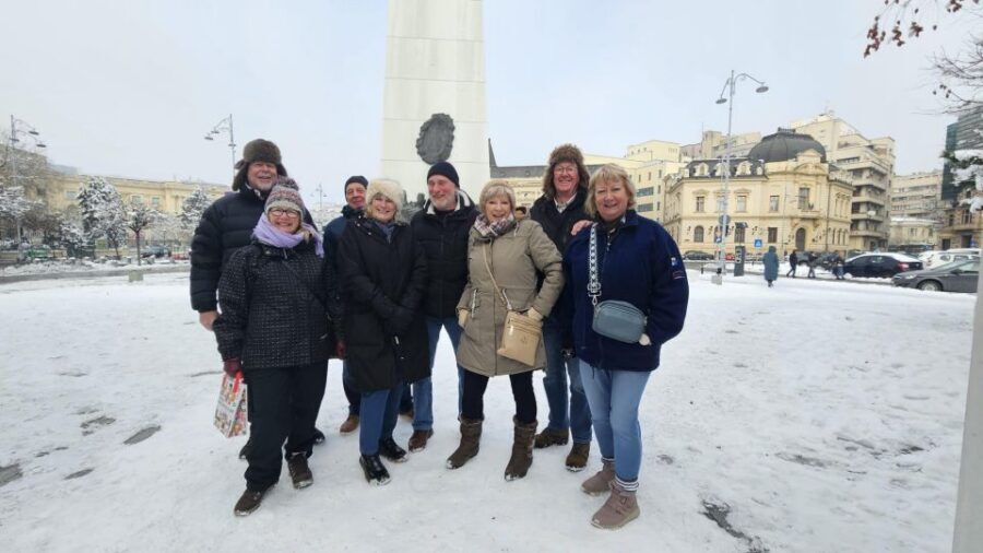 Bucharest: Relics of Communism 3-Hour Walking Tour - Memorial of Rebirth to Revolution Square: the story starts in the open