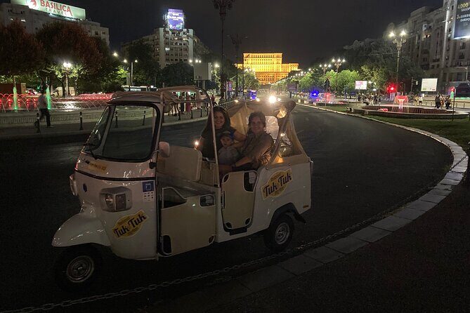 Tuk Tuk Bucharest Private Tour - Unique Experience. - Picking your stops around Palatul CEC and the National Museum